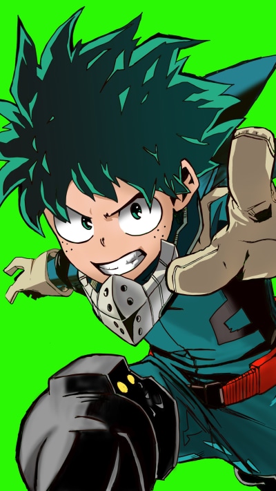 Anime My Hero Academia, Izuku Midoriya, 1440x2560