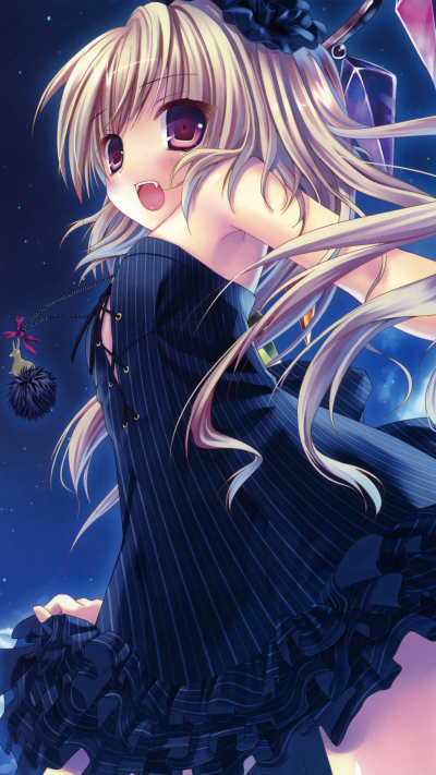 Anime Touhou, Flandre Scarlet, 1440x2560