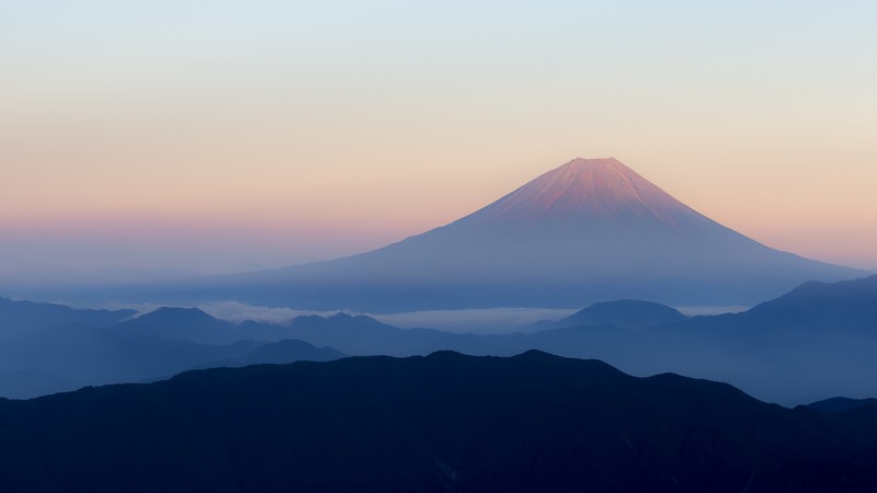 volcano, Fuji, Japan, mountains, 4k