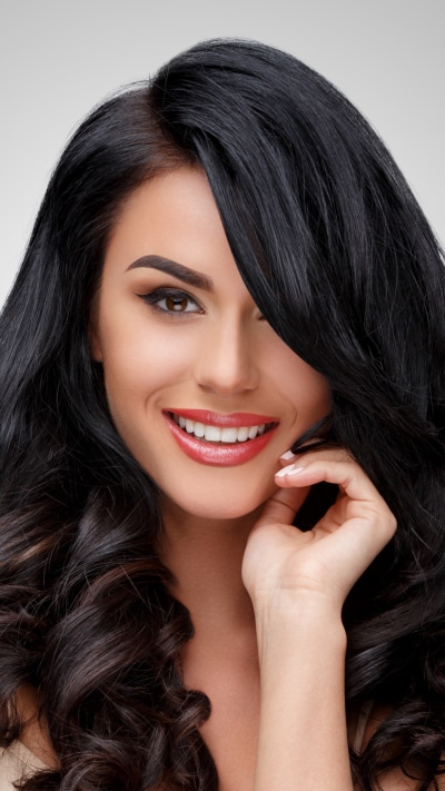 Women Model, Smile, Black Hair, 1440x2560