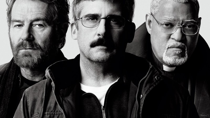 Last Flag Flying, Bryan Cranston, Laurence Fishburne, Steve Carell, poster, 4K