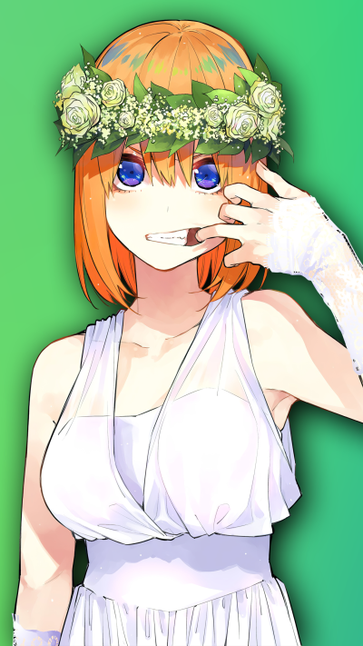 Anime The Quintessential Quintuplets, Yotsuba Nakano, 5-Toubun No Hanayome, 1440x2560
