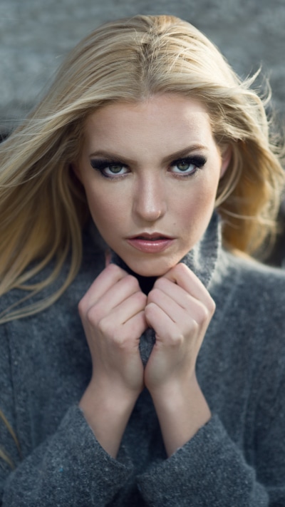 Women Model, Green Eyes, Blonde, 1440x2560