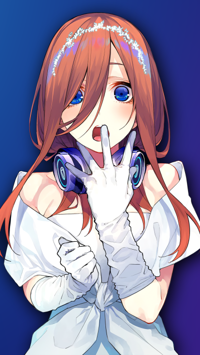 Anime The Quintessential Quintuplets, Miku Nakano, 5-Toubun No Hanayome, 1440x2560