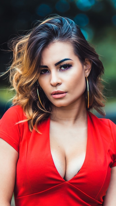Women Model, Earrings, Brunette, 1440x2560