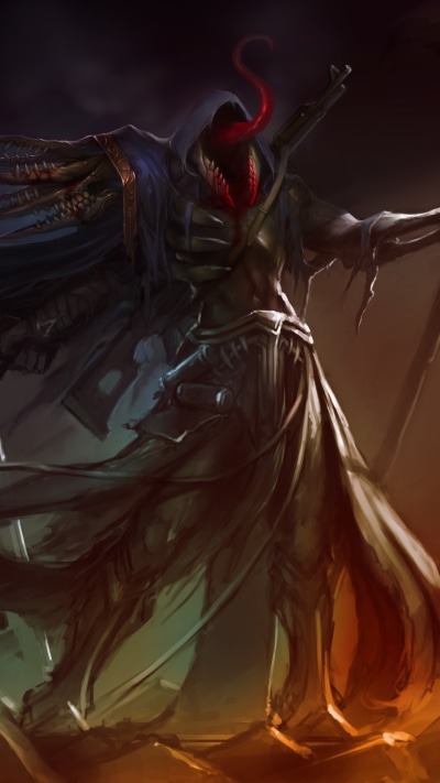 Dark Demon, Creepy, 1440x2560