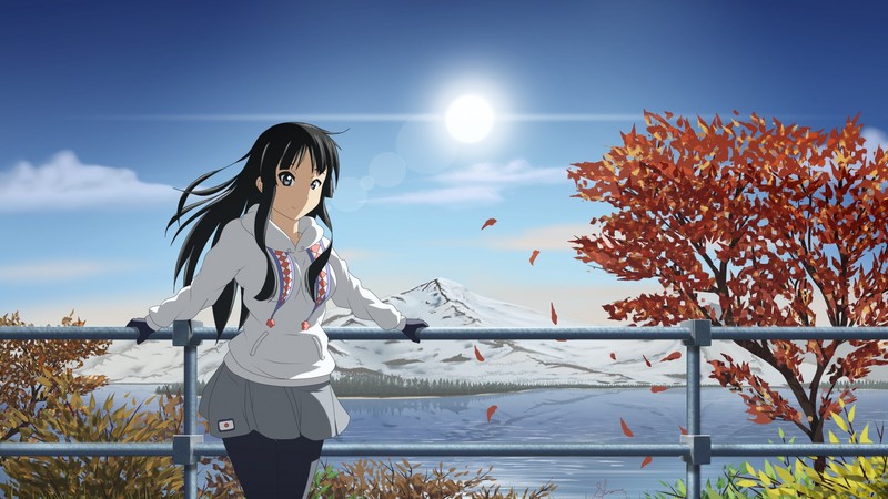 anime, Mio Akiyama, girl, beauty, 4K