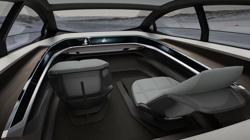 Audi Aicon, electric car, interior, 4K