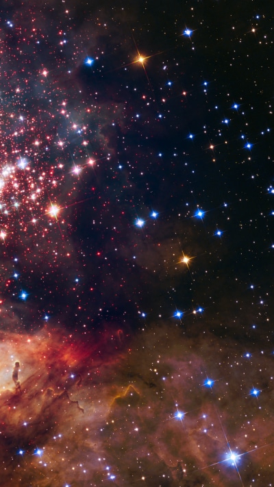 Sci Fi Nebula, Space, Stars, 1440x2560