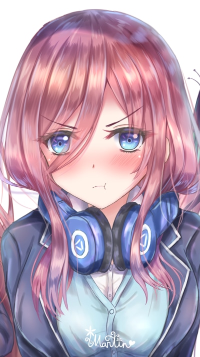 Anime The Quintessential Quintuplets, Miku Nakano, 1440x2560