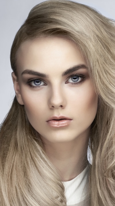 Women Model, Face, Blue Eyes, Blonde, 1440x2560