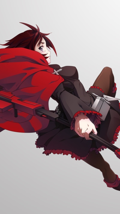 Anime RWBY, Cape, Ruby Rose (RWBY), 1440x2560