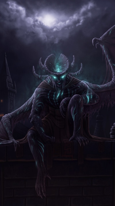 Fantasy Demon, Dark, Wings, 1440x2560