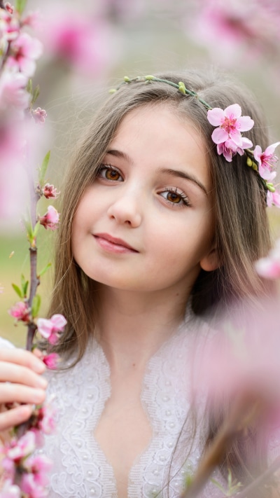 Women Model, Hazel Eyes, Spring, Brunette, 1440x2560