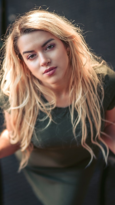 Women Model, Brown Eyes, Blonde, Long Hair, 1440x2560