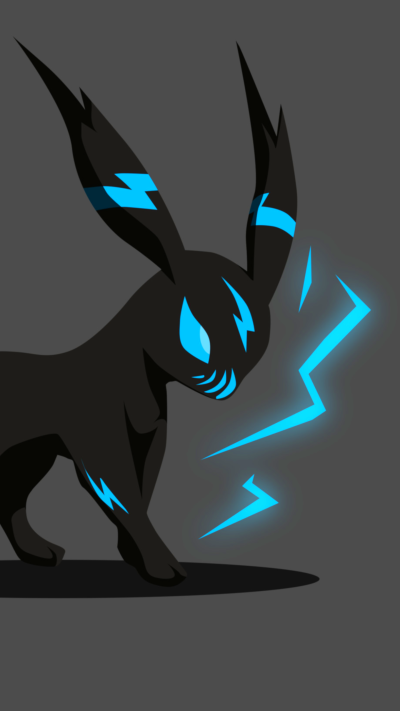 Anime Pokémon, Minimalist, Umbreon (Pokémon), 1440x2560