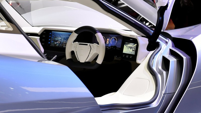 Aspark Owl, electric car, interior, 4k