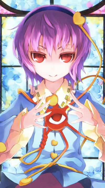 Anime Touhou, Satori Komeiji, 1440x2560