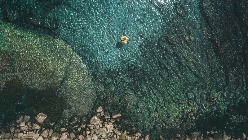 iOS 11, 4k, sea