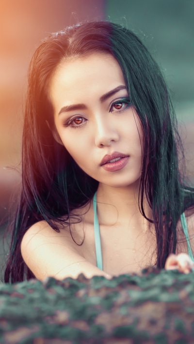 Women Model, Brunette, Brown Eyes, 1440x2560