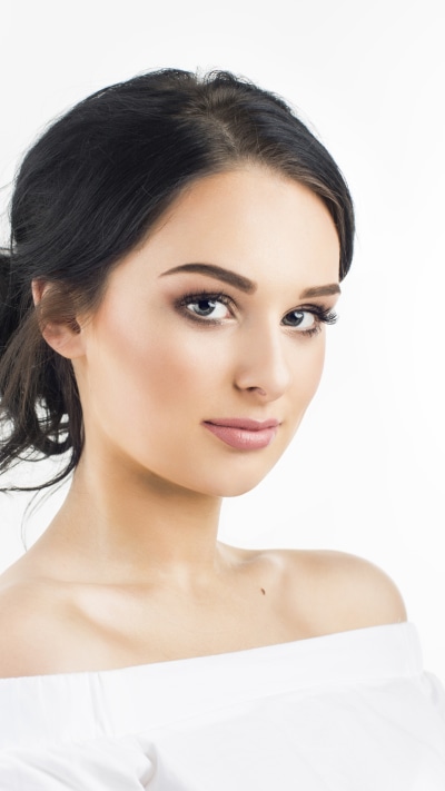 Women Model, Brunette, Face, 1440x2560