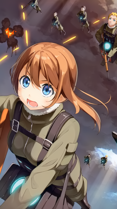 Anime Youjo Senki, Viktoriya Ivanovna Serebryakov, Tanya Degurechaff, 1440x2560
