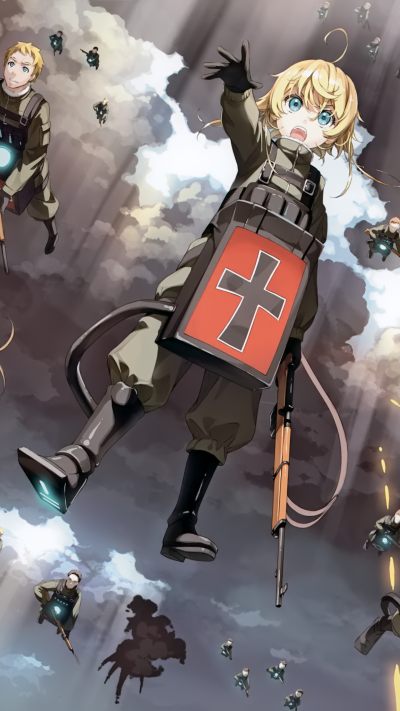 Anime Youjo Senki, Tanya Degurechaff, 1440x2560