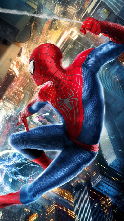 Movie The Amazing Spider-Man 2, Spider-Man, Electro (Marvel Comics), 1440x2560