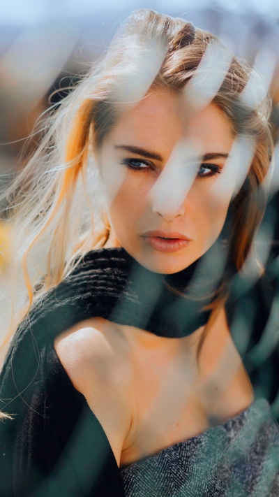 Women Model, Blonde, Blue Eyes, 1440x2560