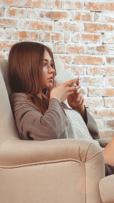 Women Model, Coffee, Brick, Brunette, 1440x2560