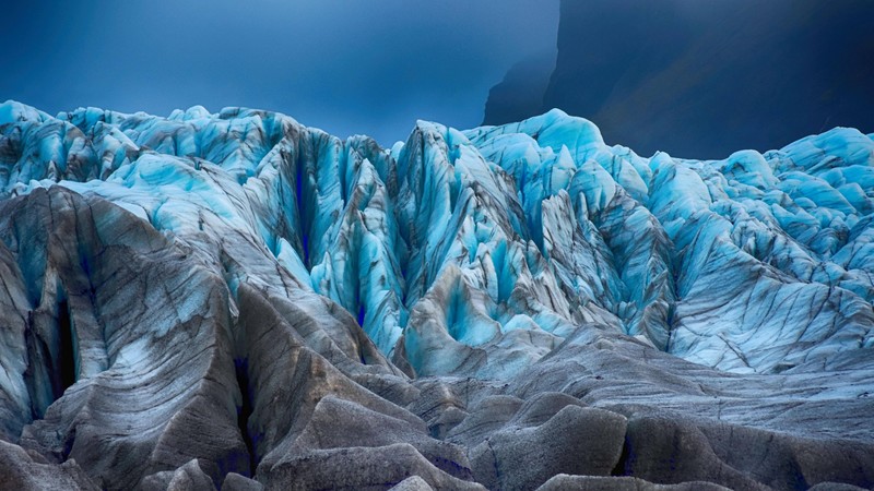 ice, glacier, 4k