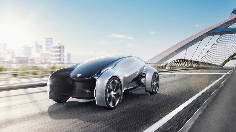 Jaguar Future-Type, electric car, 4k