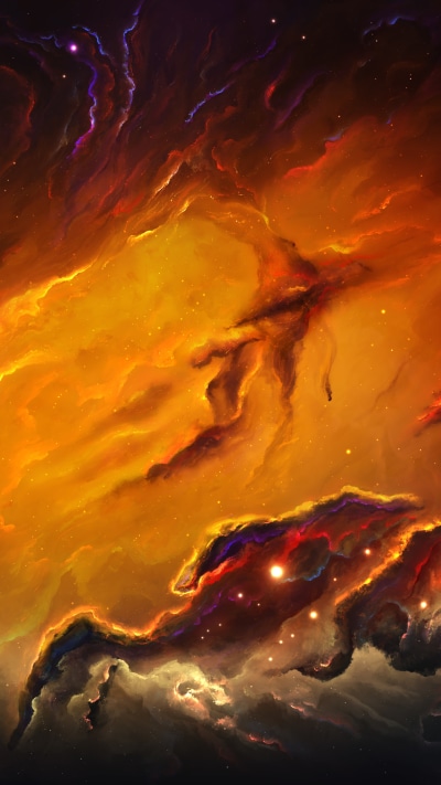 Sci Fi Nebula, Space, Stars, 1440x2560