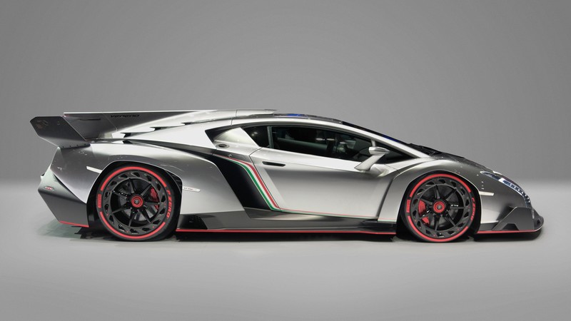 Veneno, 4k, Lamborghini, supercar, metallic