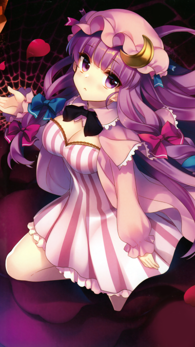 Anime Touhou, Patchouli Knowledge, 1440x2560