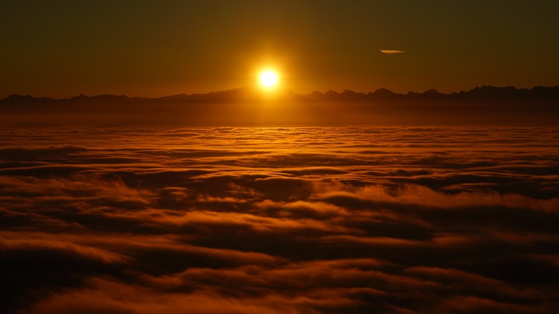 sunrise, clouds, sky, sun, 4K