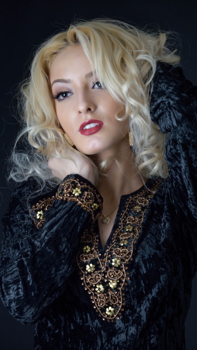 Women Model, Blonde, Lipstick, 1440x2560