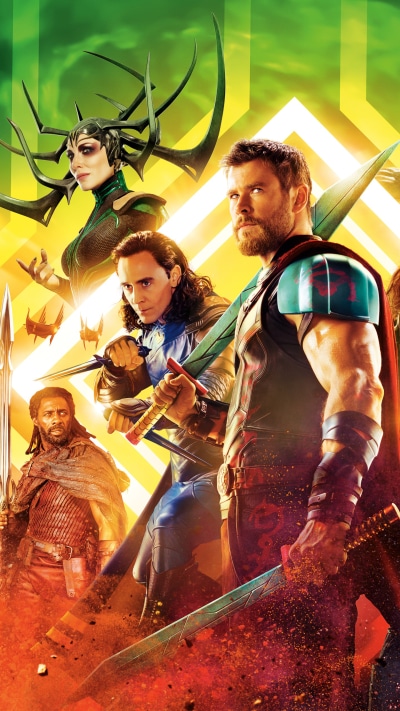 Movie Thor: Ragnarok, Hela (Marvel Comics), Cate Blanchett, Chris Hemsworth, Idris Elba, Heimdall (Marvel Comics), 1440x2560
