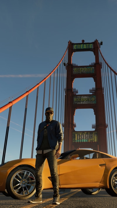 Video Game Watch Dogs 2, Watch Dogs, Marcus Holloway, 1440x2560