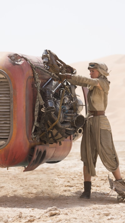 Movie Star Wars Episode VII: The Force Awakens, Rey (Star Wars), Daisy Ridley, Star Wars, 1440x2560
