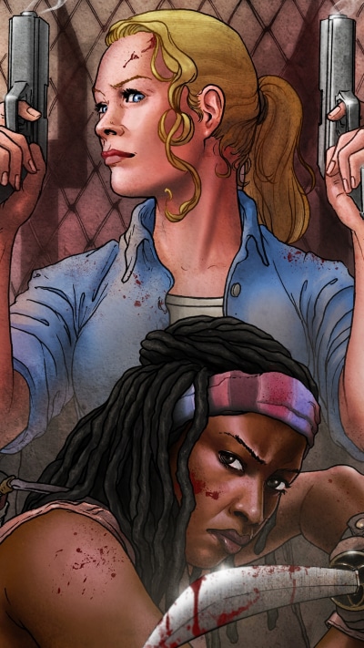 TV Show The Walking Dead, Andrea (The Walking Dead), Michonne (The Walking Dead), 1440x2560