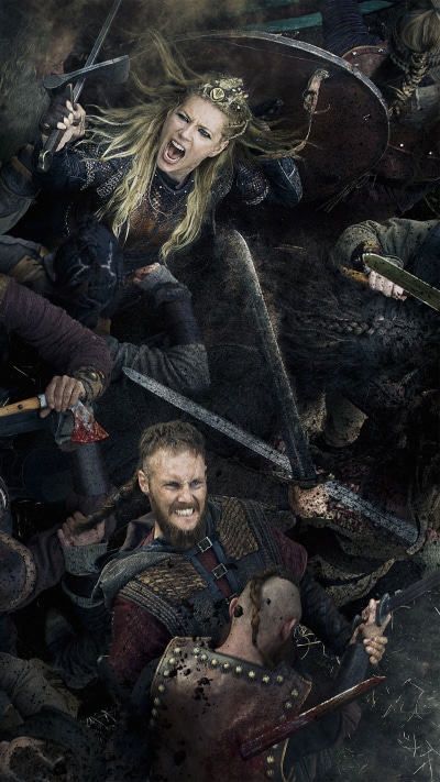 TV Show Vikings, 1440x2560