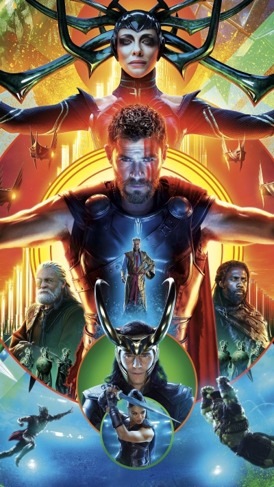 Movie Thor: Ragnarok, Chris Hemsworth, Anthony Hopkins, Grandmaster (Marvel Comics), Cate Blanchett, Heimdall (Marvel Comics), 1440x2560