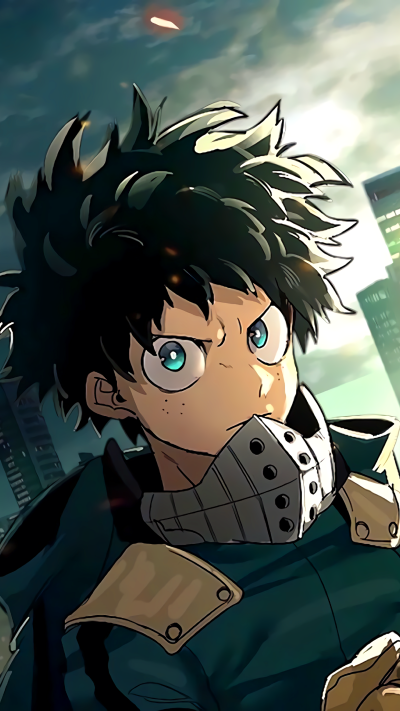 Anime My Hero Academia, Izuku Midoriya, Katsuki Bakugou, Shoto Todoroki, 1440x2560