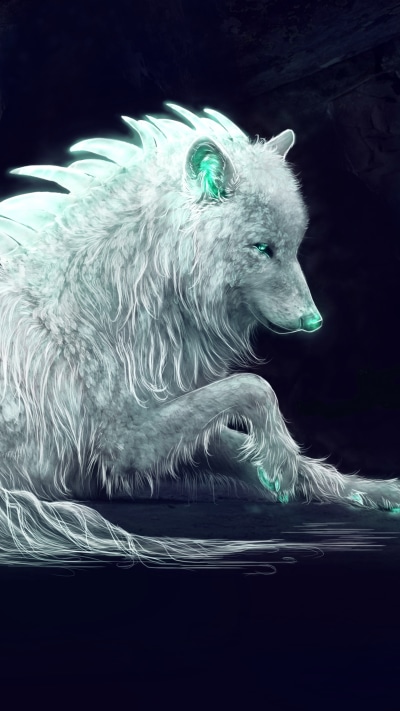 Fantasy Wolf, 1440x2560