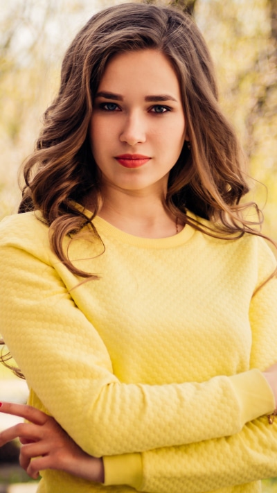 Women Model, Depth Of Field, Brunette, Lipstick, 1440x2560