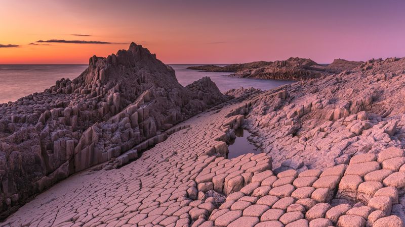 rocks, platform, surface, stone, 4k