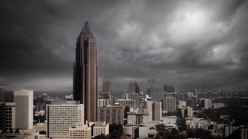 city, skyscrapers, tower, buildings, 4k