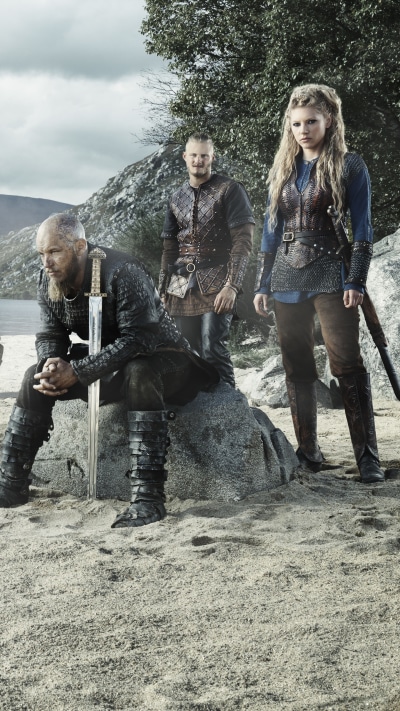 TV Show Vikings, Drakkar, Warrior, Ragnar Lothbrok, Vikings (TV Show), 1440x2560