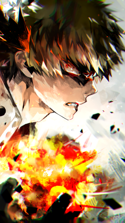 Anime My Hero Academia, Katsuki Bakugou, 1440x2560